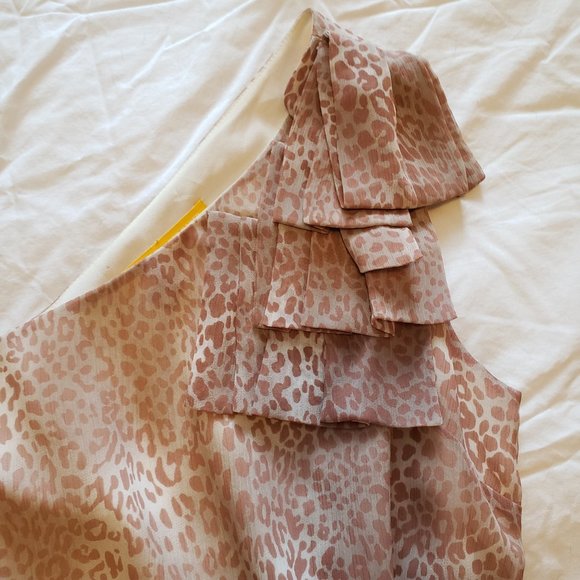 Walter Baker One Shoulder Print Dress - SZ SM - Picture 4 of 10